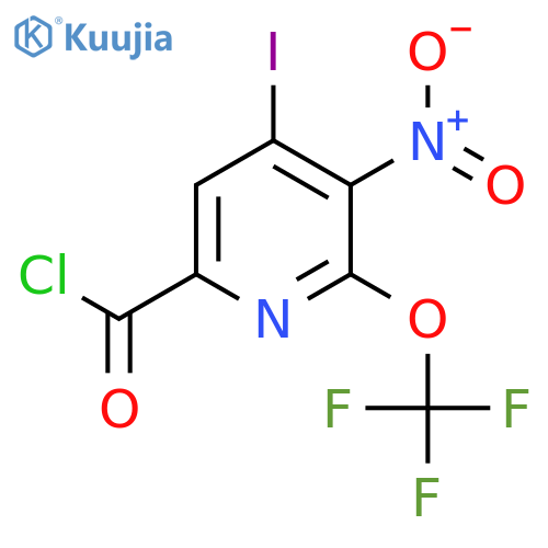 4-Iodo-3-nitro-2-(trifluoromethoxy)pyridine-6-carbonyl chloride structure