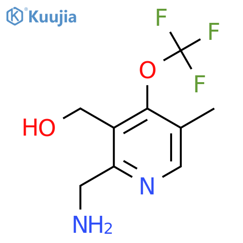2-(Aminomethyl)-5-methyl-4-(trifluoromethoxy)pyridine-3-methanol structure