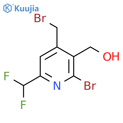 2-Bromo-4-(bromomethyl)-6-(difluoromethyl)pyridine-3-methanol structure