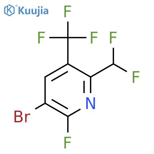 3-Bromo-6-(difluoromethyl)-2-fluoro-5-(trifluoromethyl)pyridine structure