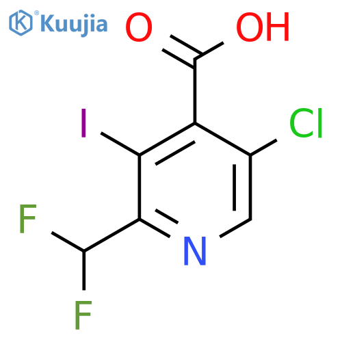 5-Chloro-2-(difluoromethyl)-3-iodopyridine-4-carboxylic acid structure