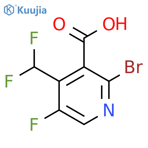 2-Bromo-4-(difluoromethyl)-5-fluoropyridine-3-carboxylic acid structure
