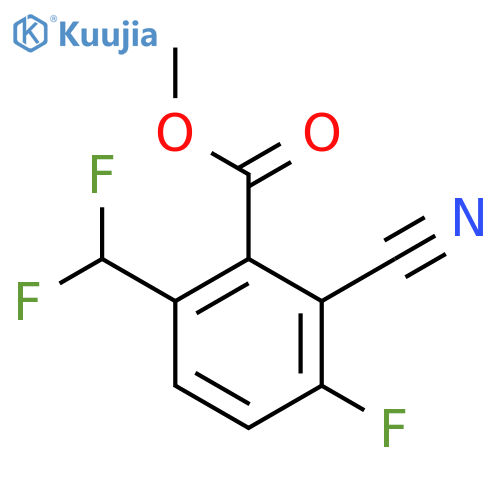 Methyl 2-cyano-6-difluoromethyl-3-fluorobenzoate structure