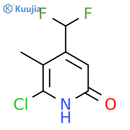2-Chloro-4-(difluoromethyl)-6-hydroxy-3-methylpyridine structure