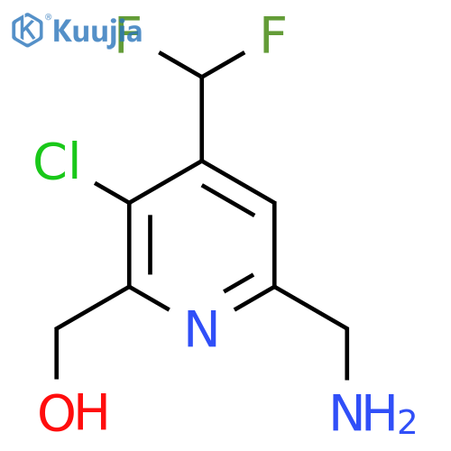 6-(Aminomethyl)-3-chloro-4-(difluoromethyl)pyridine-2-methanol structure