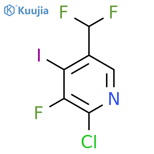 2-Chloro-5-(difluoromethyl)-3-fluoro-4-iodopyridine structure
