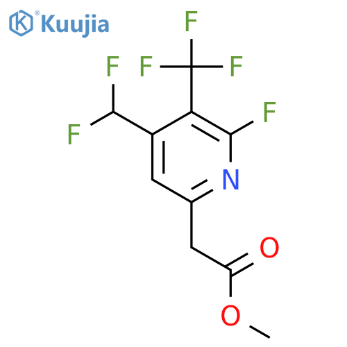 Methyl 4-(difluoromethyl)-2-fluoro-3-(trifluoromethyl)pyridine-6-acetate structure