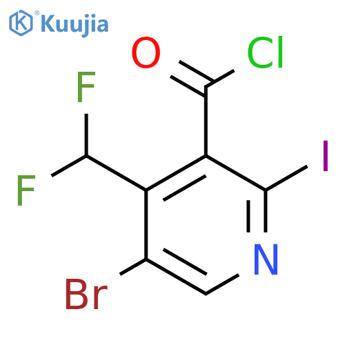 5-Bromo-4-(difluoromethyl)-2-iodopyridine-3-carbonyl chloride structure