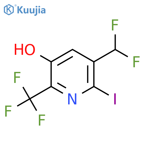 3-(Difluoromethyl)-5-hydroxy-2-iodo-6-(trifluoromethyl)pyridine structure