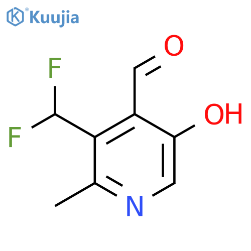 3-(Difluoromethyl)-5-hydroxy-2-methylpyridine-4-carboxaldehyde structure