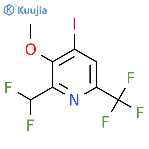 2-(Difluoromethyl)-4-iodo-3-methoxy-6-(trifluoromethyl)pyridine structure
