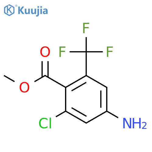 Methyl 4-amino-2-chloro-6-(trifluoromethyl)benzoate structure