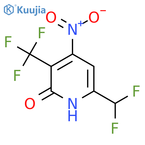 6-(Difluoromethyl)-2-hydroxy-4-nitro-3-(trifluoromethyl)pyridine structure