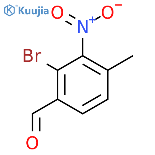 2-Bromo-4-methyl-3-nitrobenzaldehyde structure
