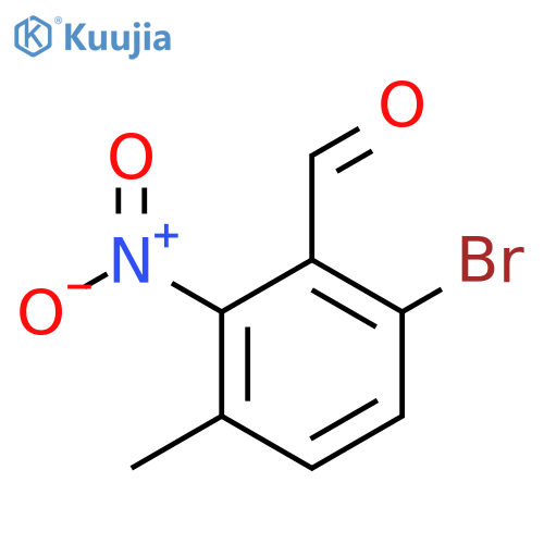 6-Bromo-3-methyl-2-nitrobenzaldehyde structure