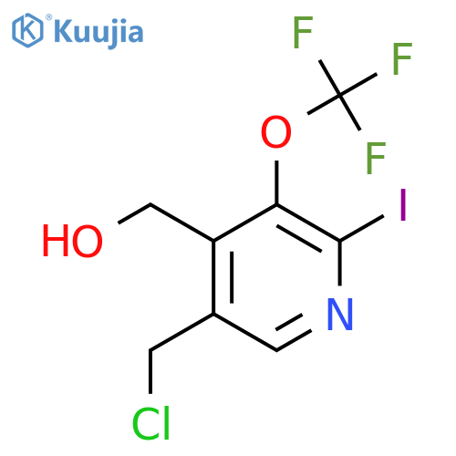 5-(Chloromethyl)-2-iodo-3-(trifluoromethoxy)pyridine-4-methanol structure