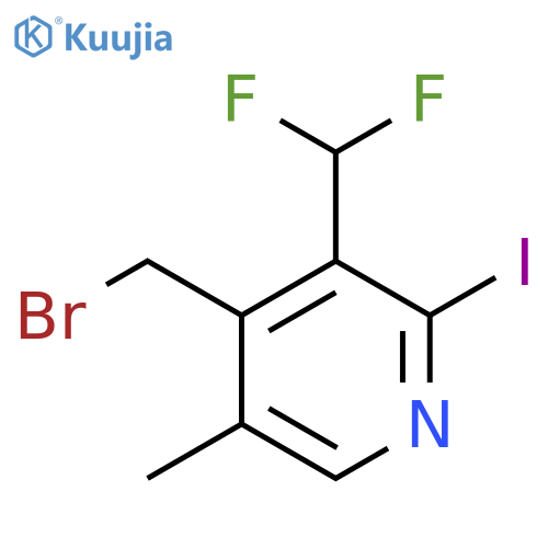 4-(Bromomethyl)-3-(difluoromethyl)-2-iodo-5-methylpyridine structure