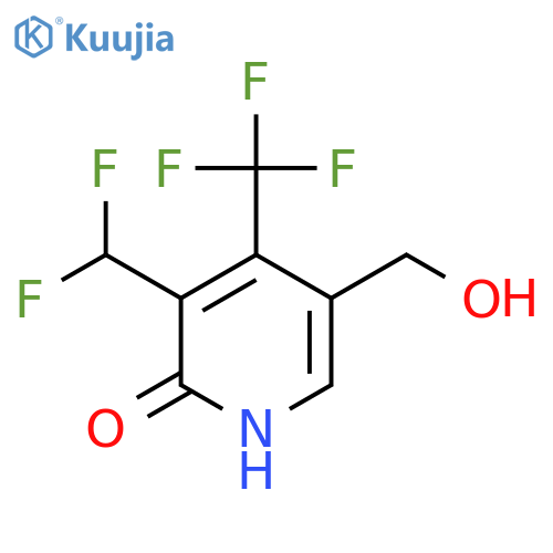 3-(Difluoromethyl)-2-hydroxy-4-(trifluoromethyl)pyridine-5-methanol structure
