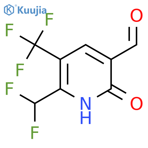 2-(Difluoromethyl)-6-hydroxy-3-(trifluoromethyl)pyridine-5-carboxaldehyde structure