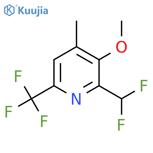 2-(Difluoromethyl)-3-methoxy-4-methyl-6-(trifluoromethyl)pyridine structure
