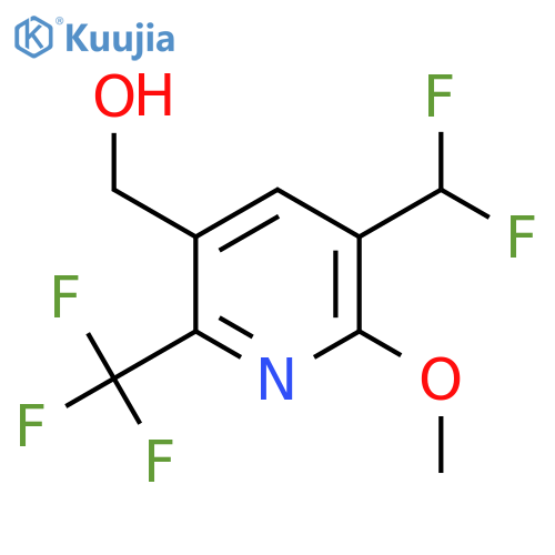 3-(Difluoromethyl)-2-methoxy-6-(trifluoromethyl)pyridine-5-methanol structure