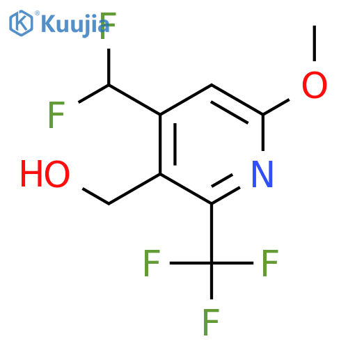 4-(Difluoromethyl)-6-methoxy-2-(trifluoromethyl)pyridine-3-methanol structure