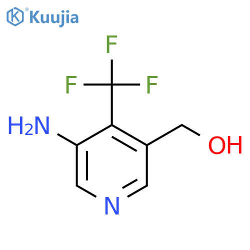 3-Amino-4-(trifluoromethyl)pyridine-5-methanol structure