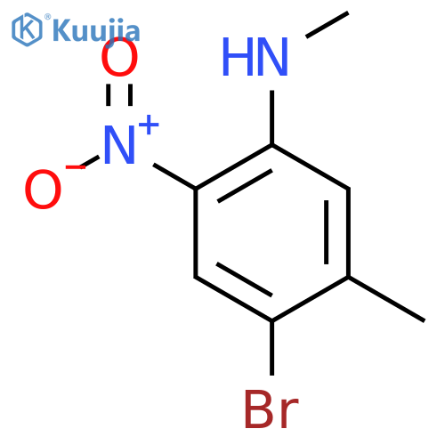 4-Bromo-N,5-dimethyl-2-nitroaniline structure