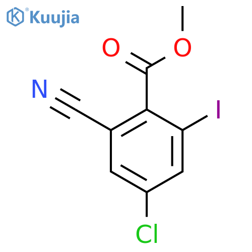Methyl 4-chloro-2-cyano-6-iodobenzoate structure