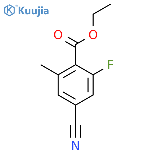 Ethyl 4-cyano-2-fluoro-6-methylbenzoate structure