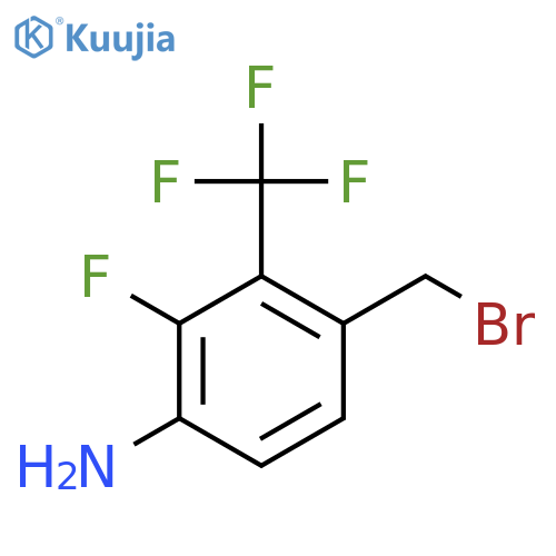 4-Amino-3-fluoro-2-(trifluoromethyl)benzyl bromide structure