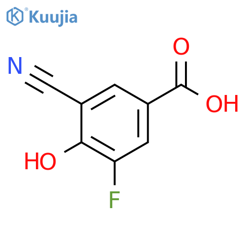 Benzoic acid, 3-cyano-5-fluoro-4-hydroxy- structure