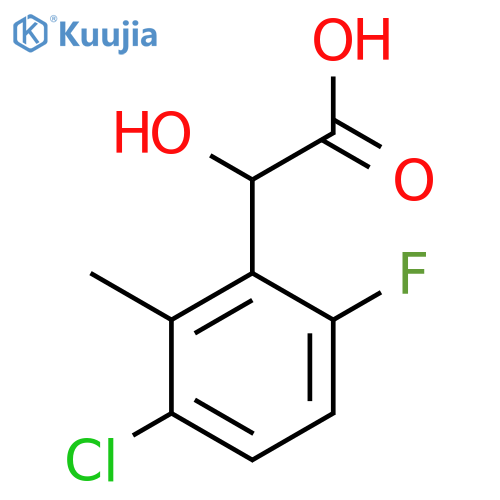 3-Chloro-6-fluoro-2-methylmandelic acid structure