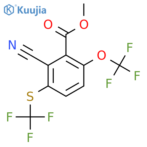 Methyl 2-cyano-6-trifluoromethoxy-3-(trifluoromethylthio)benzoate structure