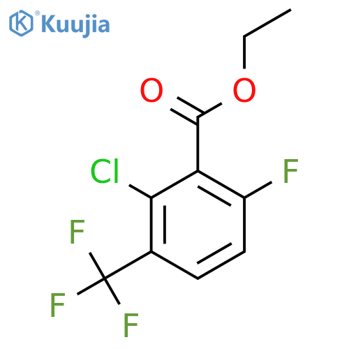 Ethyl 2-chloro-6-fluoro-3-(trifluoromethyl)benzoate structure