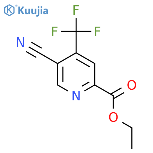 Ethyl 5-cyano-4-(trifluoromethyl)picolinate structure