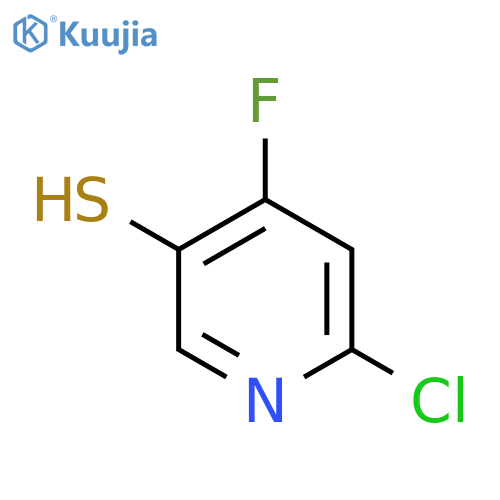 2-Chloro-4-fluoro-5-mercaptopyridine structure