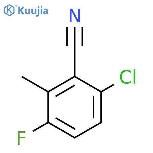 6-Chloro-3-fluoro-2-methylbenzonitrile structure