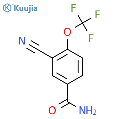 3-Cyano-4-(trifluoromethoxy)benzamide structure