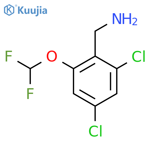 2,4-Dichloro-6-(difluoromethoxy)benzylamine structure