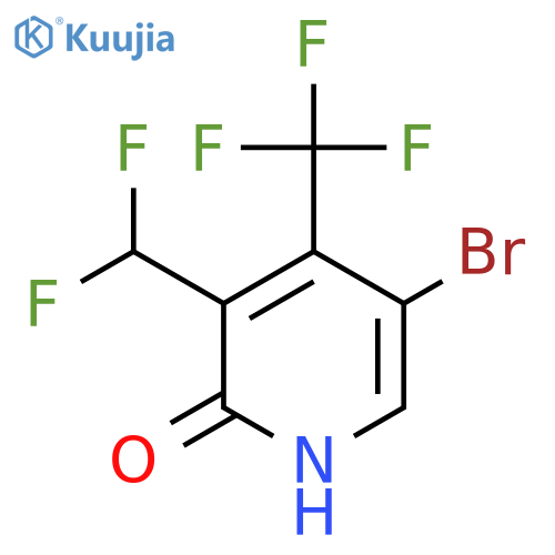 5-Bromo-3-(difluoromethyl)-2-hydroxy-4-(trifluoromethyl)pyridine structure