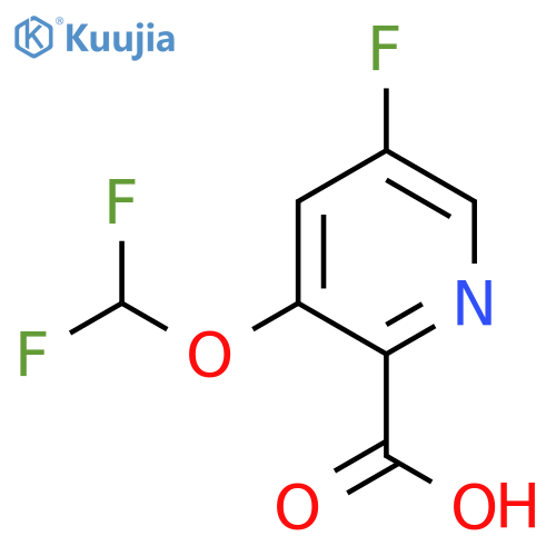 3-Difluoromethoxy-5-fluoropicolinic acid structure
