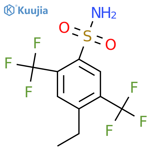 2,5-Bis(trifluoromethyl)-4-ethylbenzenesulfonamide structure