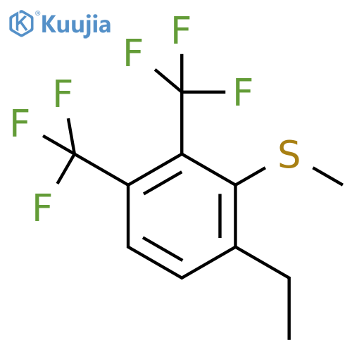 2,3-Bis(trifluoromethyl)-6-(ethyl)thioanisole structure