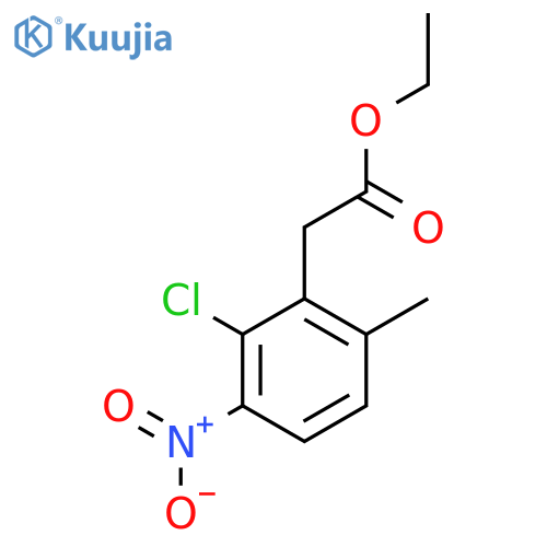 Ethyl 2-chloro-6-methyl-3-nitrophenylacetate structure