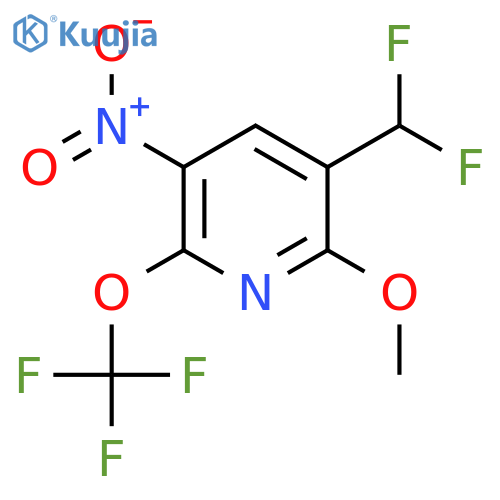 3-(Difluoromethyl)-2-methoxy-5-nitro-6-(trifluoromethoxy)pyridine structure