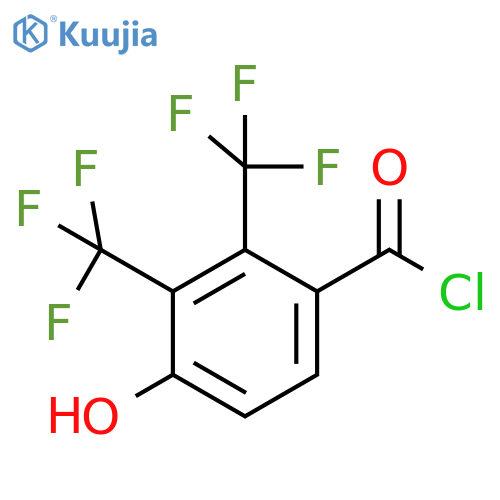 2,3-Bis(trifluoromethyl)-4-hydroxybenzoyl chloride structure