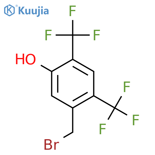 2,4-Bis(trifluoromethyl)-5-hydroxybenzyl bromide structure