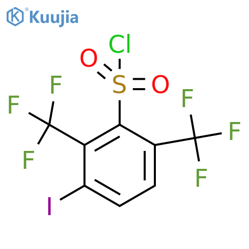 2,6-Bis(trifluoromethyl)-3-iodobenzenesulfonyl chloride structure