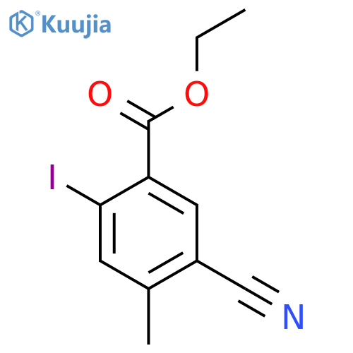Ethyl 5-cyano-2-iodo-4-methylbenzoate structure
